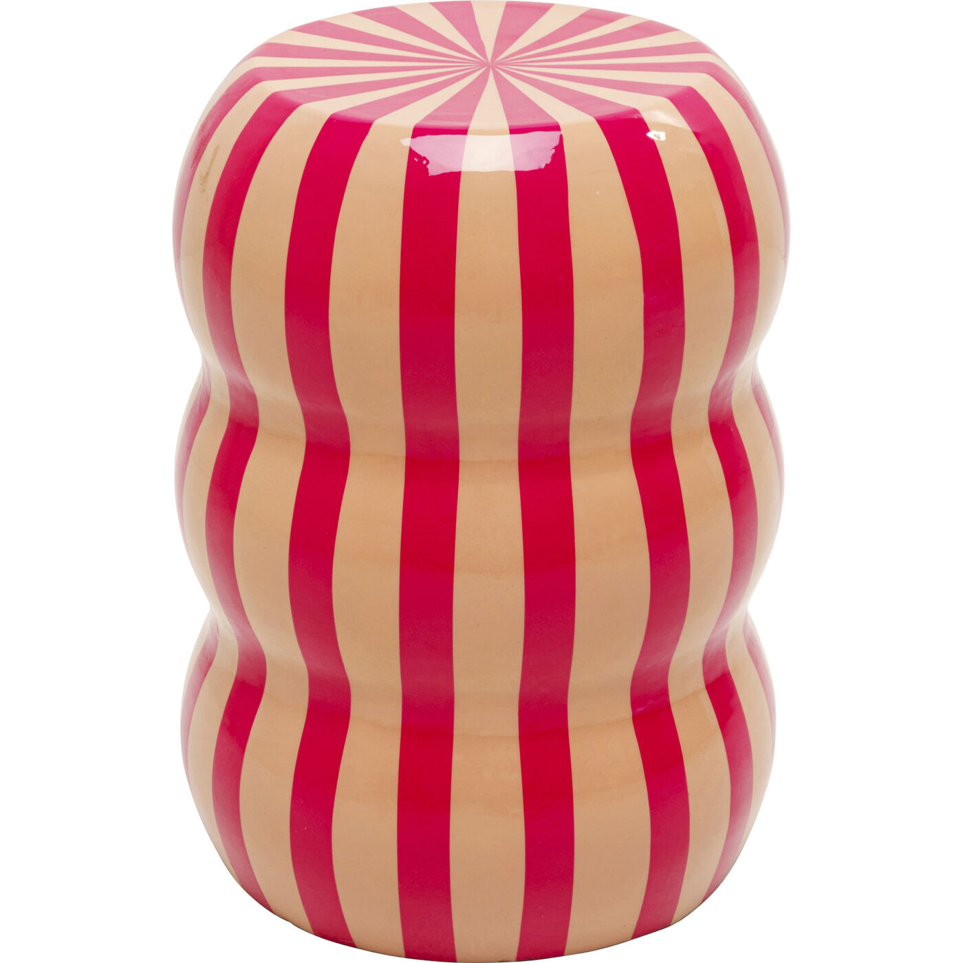Beistelltisch Candy Stripes Pink Ø30cm