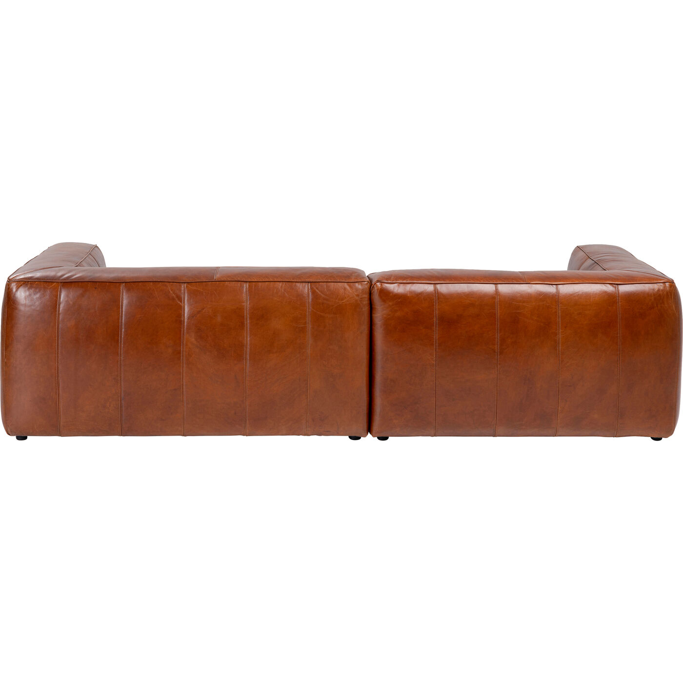 Ecksofa Cubetto Leder Braun 170x270cm